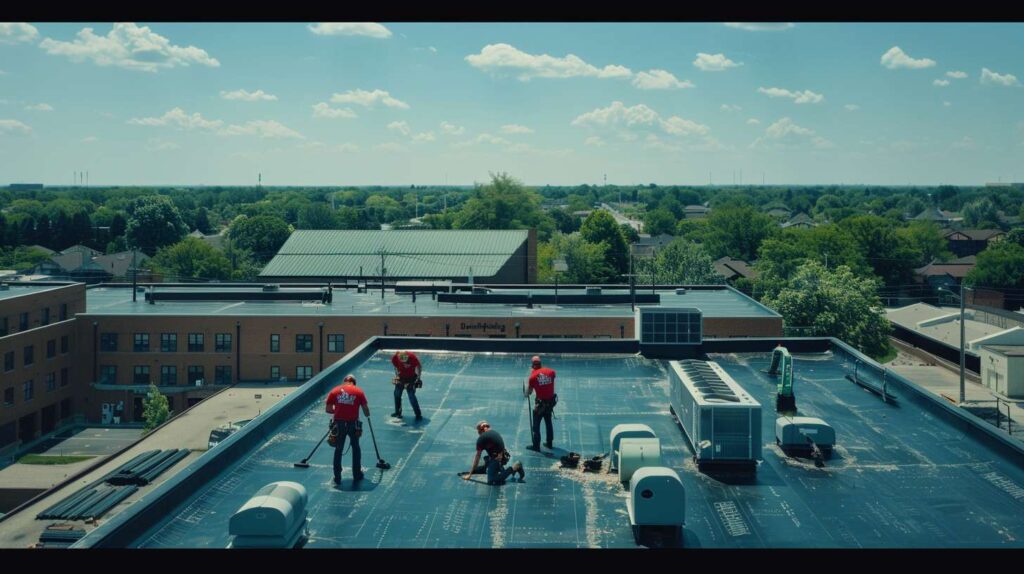 Professional roofer installing shingles on a Brooklyn Heights residential home Completed roof replacement on a classic brownstone in Brooklyn Heights Roofing crew inspecting and repairing slate tiles on a historic Brooklyn home Close-up of high-quality architectural shingles with warranty protection Before and after roof restoration on a Victorian-style Brooklyn Heights house