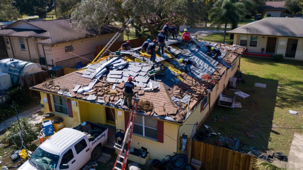 Brooklyn clay tile roof showing damaged and intact tiles requiring repair assessment