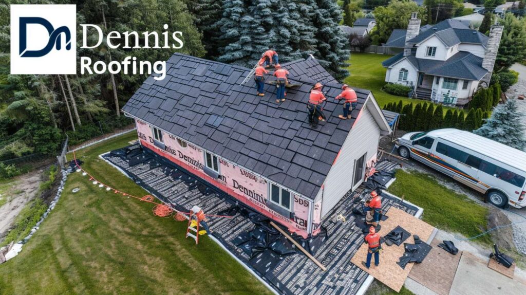 Professional contractor repairing water-damaged ceiling in Brooklyn home