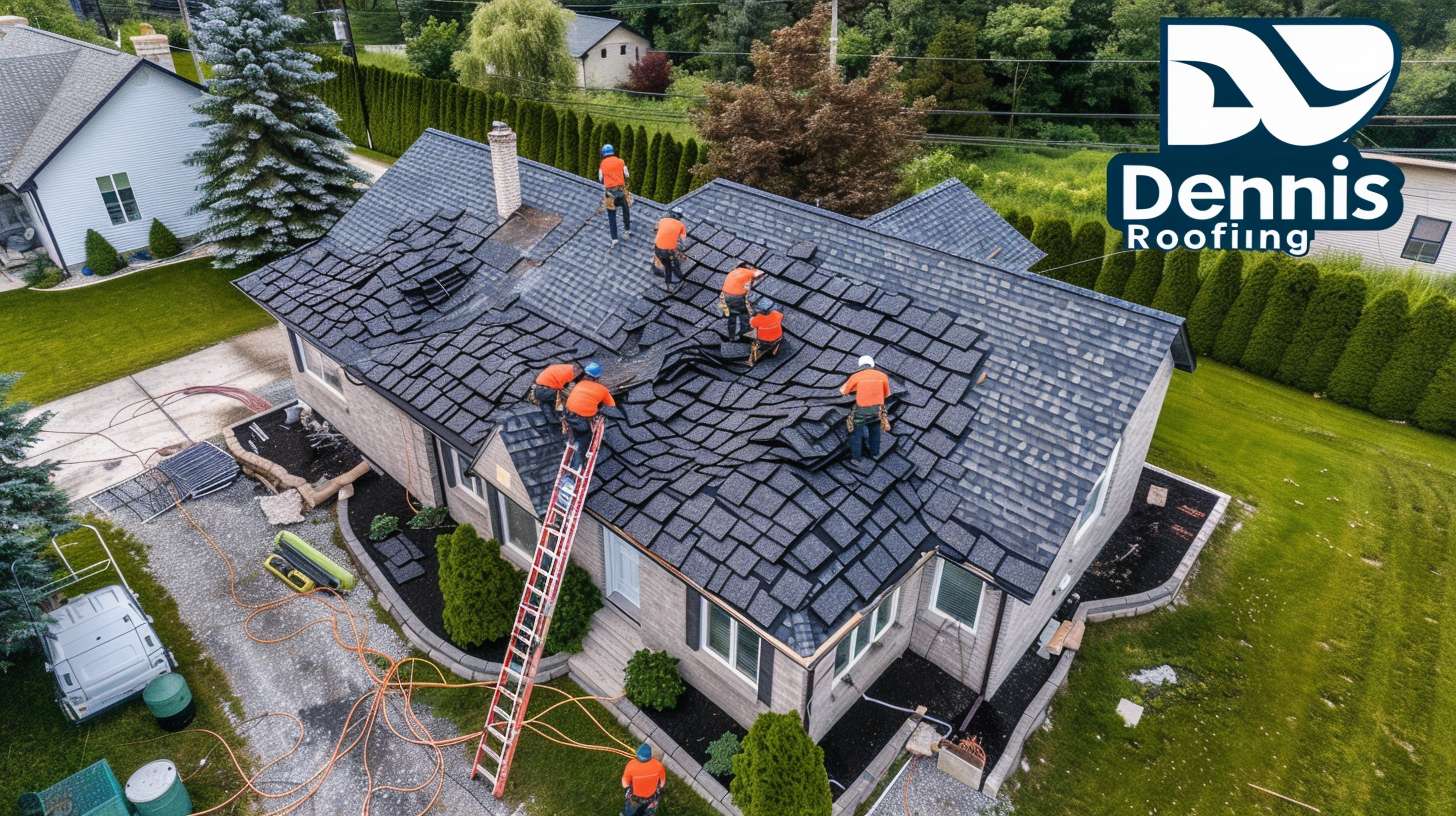 Professional contractor repairing damaged ceiling in Brooklyn home
