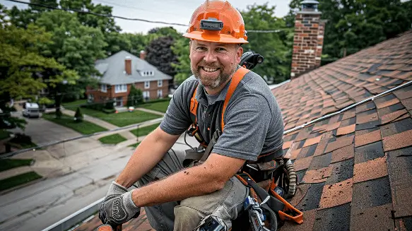 Residential roof installation by licensed roofing professionals