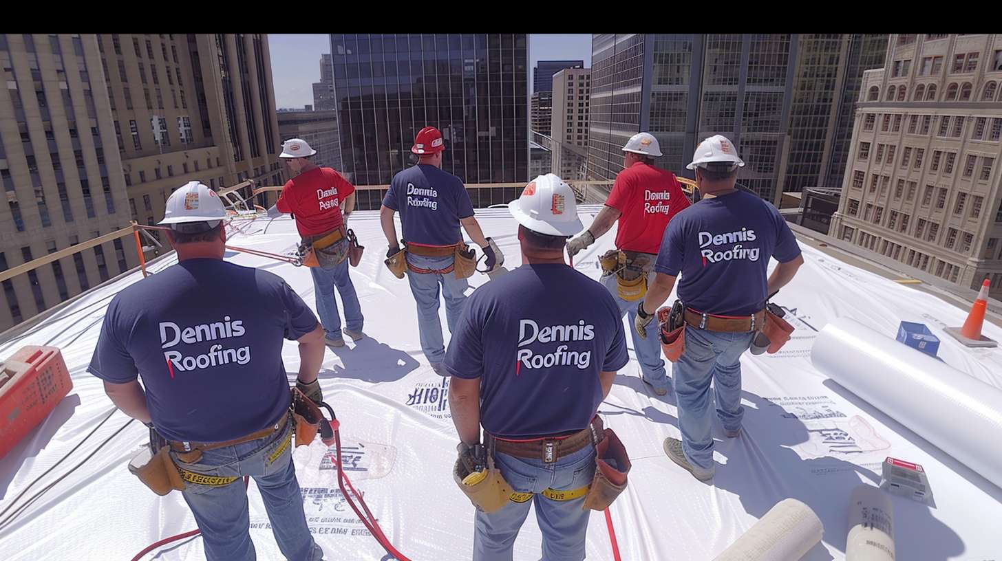Professional roofer replacing damaged asphalt shingles on a Brooklyn residential home