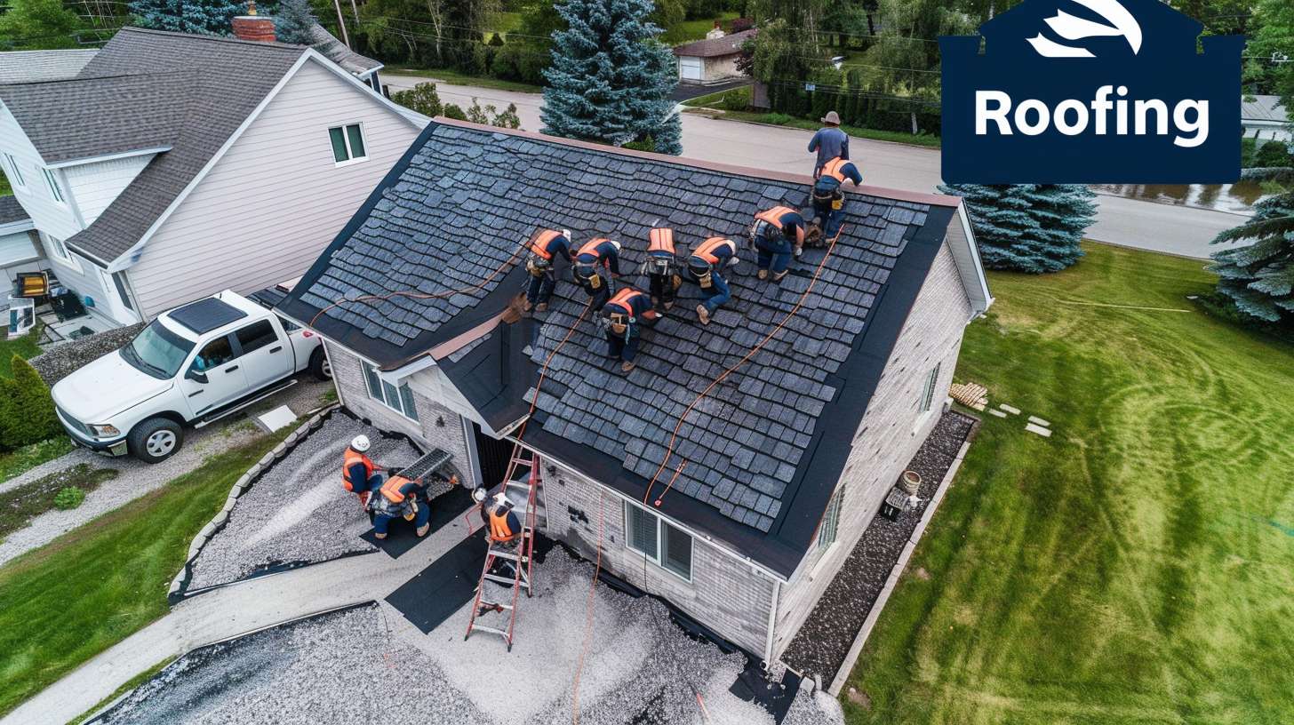Brooklyn slate roof with visible damage requiring professional repair assessment