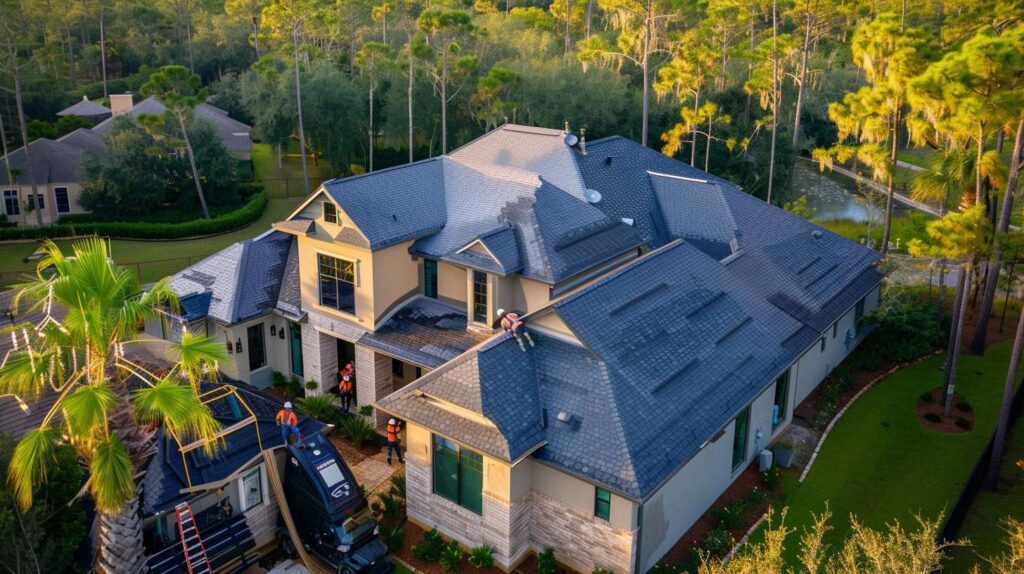 Professional roofing crew installing shingles on a residential home in Little Bangladesh Brooklyn Experienced roofer inspecting and repairing a sloped roof in Brooklyn neighborhood Close-up of quality roofing materials and tools used by expert roofers Completed roof replacement project on a Little Bangladesh Brooklyn home Roofing team providing maintenance services to a local Brooklyn residence