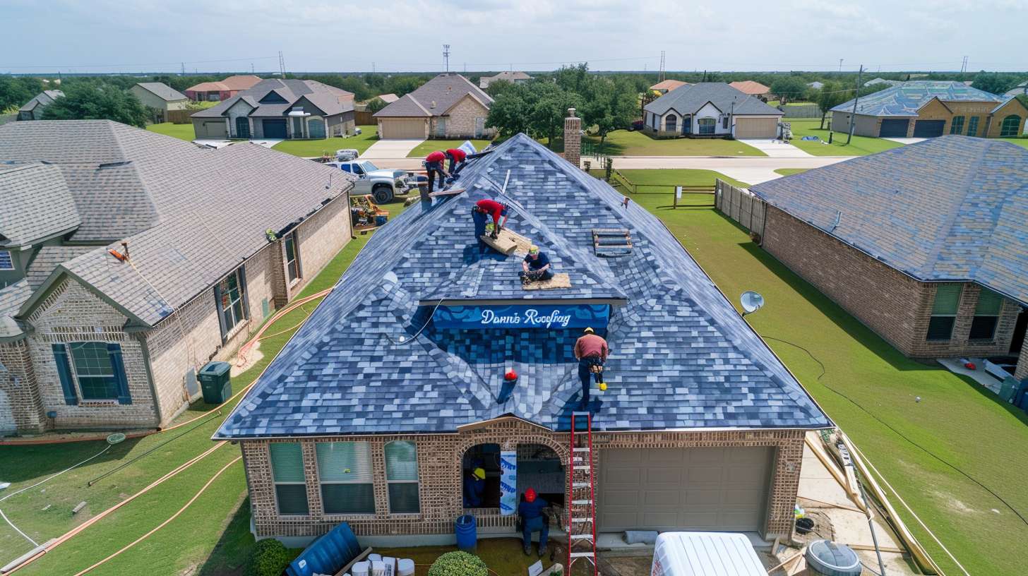 Professional roofer inspecting metal roof panels on Brooklyn residential building