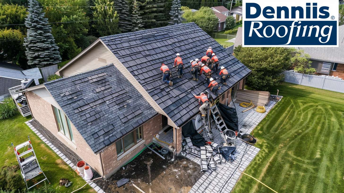 Professional roofer replacing damaged ridge tiles on a Brooklyn residential roof