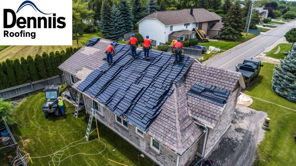 Sea Gate roof replacement team installing new shingles on residential home Damaged roof with missing shingles requiring repair in Sea Gate neighborhood Professional roofer inspecting roof condition before replacement work begins Completed roof replacement showing quality workmanship and materials in Sea Gate