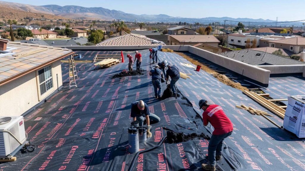 Professional roof installation team working on a New Utrecht residential home Completed roof installation showcasing quality materials and craftsmanship in New Utrecht Modern roofing materials and tools used by New Utrecht installation experts New Utrecht home with newly installed premium roofing system